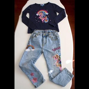 Rosalita Senorita jeans Unicorn set